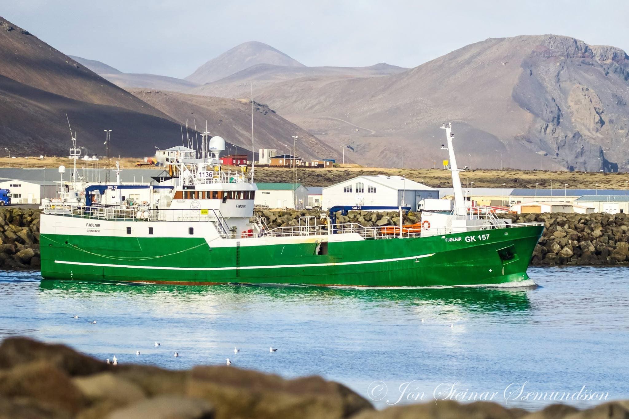 Guard vessel working the North Sea out of Grindavík